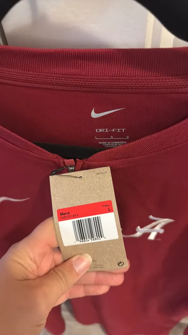 Alabama Nike Half-Zip - Image 6