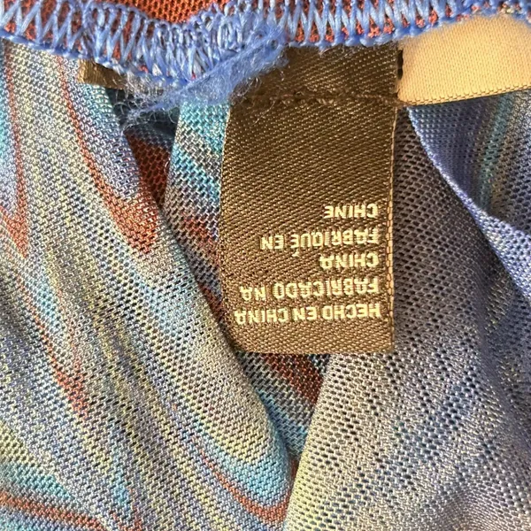 Vintage Forever 21‎ Sheer Top Blue XL - Image 9