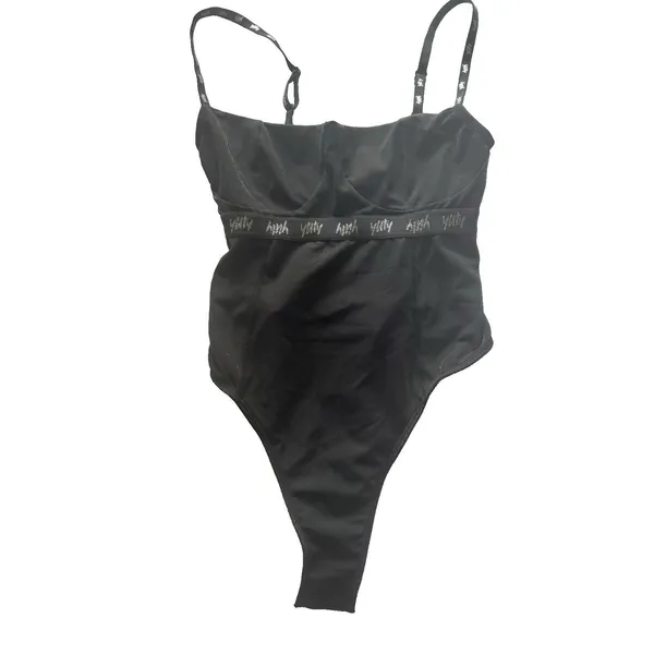 New!Yitty Spotlight Shaping Demi Cup Thong Bodysuit Black/Gold Shimmer Sz XS - Image 2