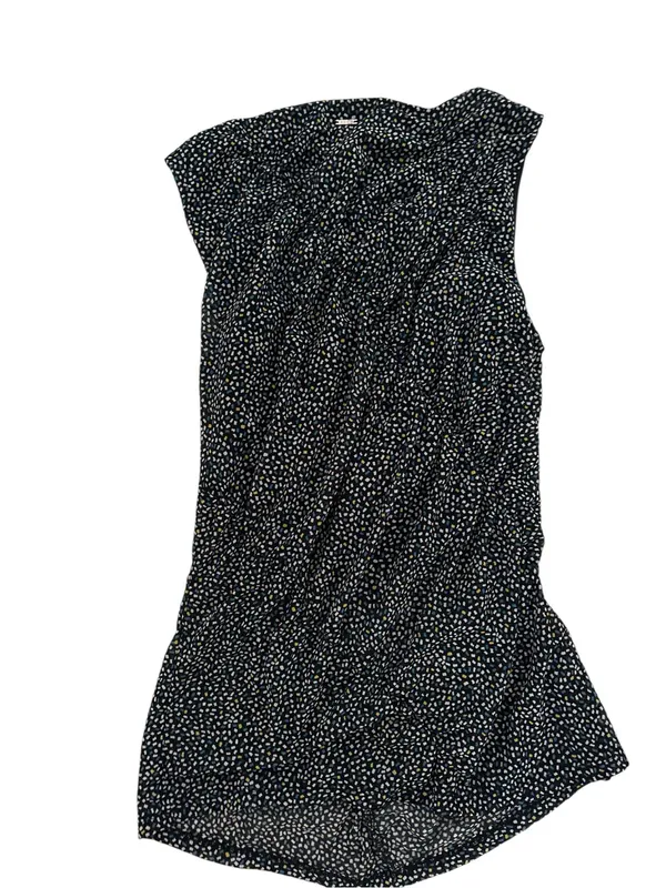 DKNY Black One-Shoulder Polka Dot Top - Image 2