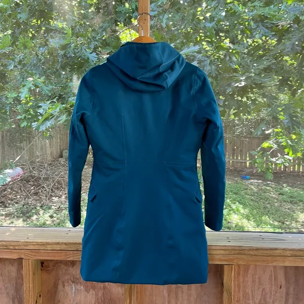 Patagonia Women's Duete Parka Teal Quilted Down Filled Waterproof Size S - Image 2