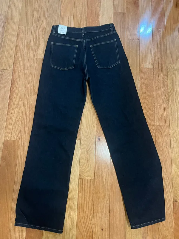 Full Length High Rise Wide Leg Jeans - Image 3