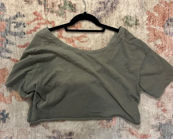 Aerie Reversible Top in army green - Image 4