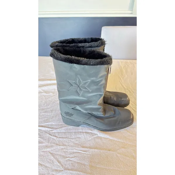 Women’s Black Winter Snow Boots Size 9M Chromatics by Totes Faux Fur - Image 4