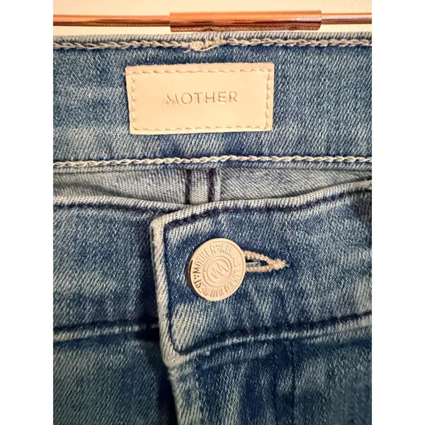 Mother The Sinner Fray Jeans Womens 25 Blue‎ Denim Good Distressed - Image 3