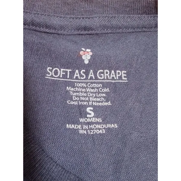 Soft As A Grape Women's T- Shirt Boston Red Sox Short Sleeve Blue Size Small - Image 3