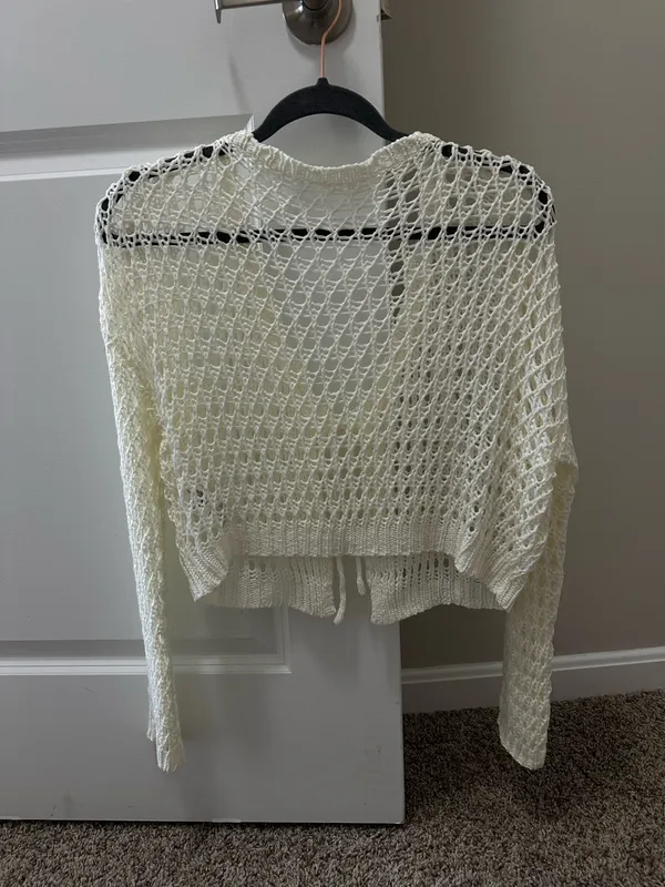 SHEIN Crochet Tie Front Top - Image 2
