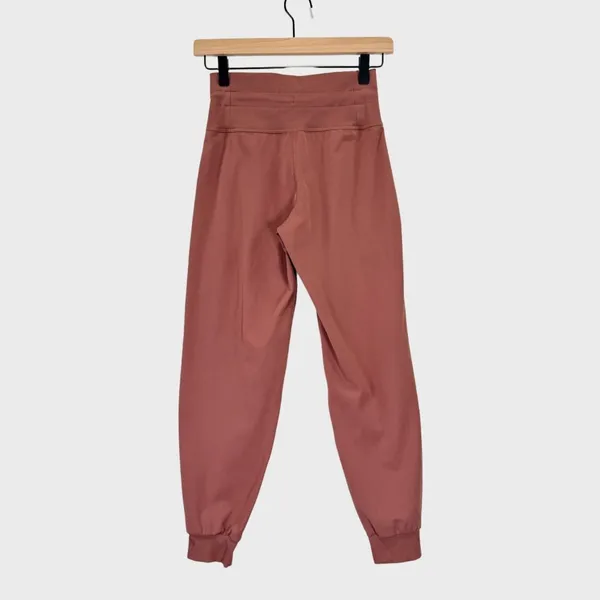 Vuori Womens Pants Pink Daily Jogger High Rise Stretch Running Hiking Yoga XS - Image 3