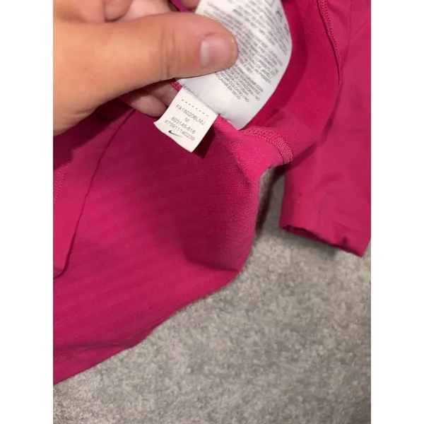 nike womens pink half zip running pullover medium - Image 6