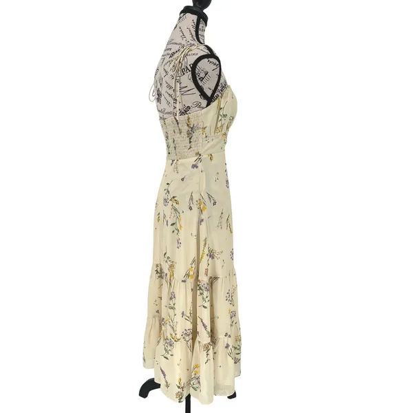 Showpo Wild Flowers Tie-Strap Cami Midi‎ Dress Size 4 Floral Y2K Garden Wedding - Image 5