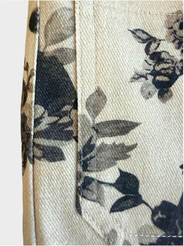 Entro Dusty Bloom Floral Wide Leg Pants Size S - Image 4