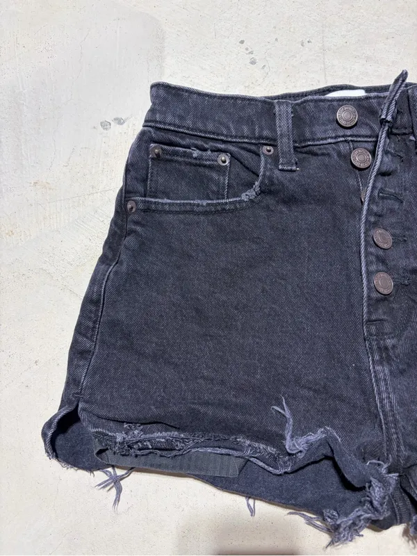 Abercrombie & fitch black High rise mom short curve love 24/00 - Image 2