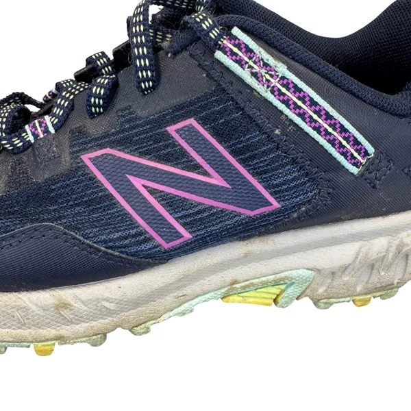New Balance 410v6 Trail Running Shoes Women 8 Navy‎ Hiking WT410SN6 All Terrain - Image 9