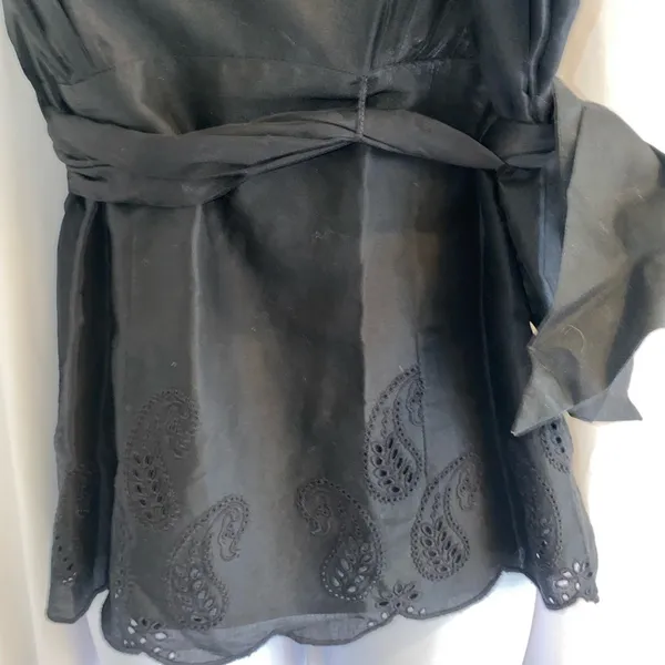 🎉2XHP🎉 Ann Taylor LOFT Petites Black Sleeveless Blouse Size 0P - Image 5