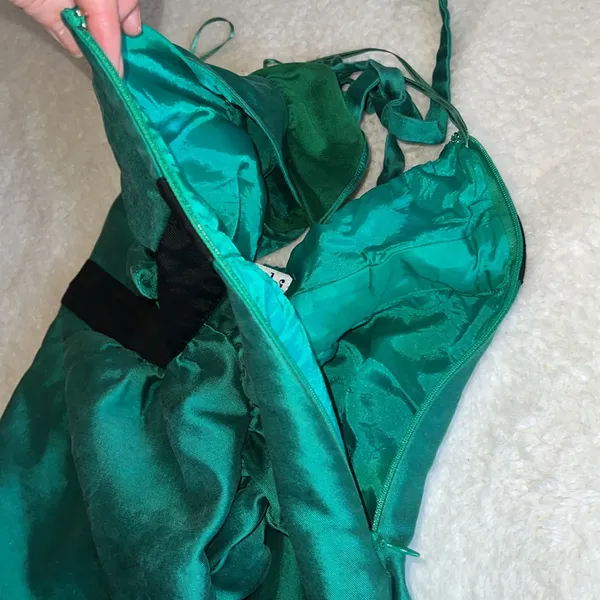 Tibi‎ Ruffle Halter Wrap Dress Green Size 6 - Image 8