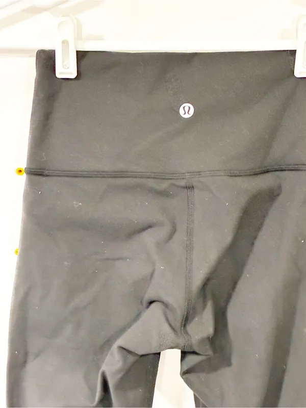 Lululemon Black Womens Cropped Leggings Size 4 - Image 2
