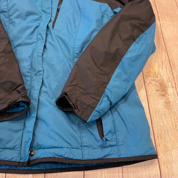 Columbia Interchange 3-in-1 Jacket Womens Large Blue Black Fleece Liner XL7628 - Image 2