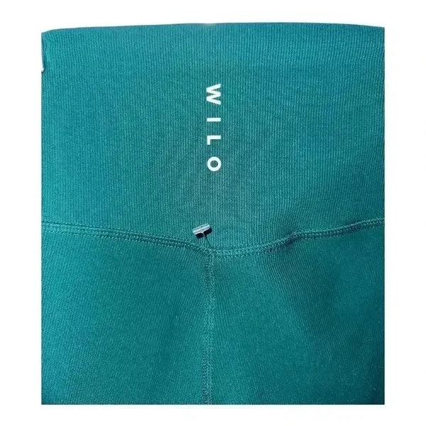 Wilo‎ Base Ribbed Green 7/8 Length Leggings, Large - Image 4
