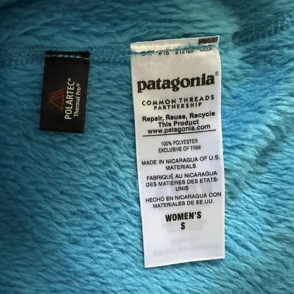 Patagonia Re-Tool Snap-T Ultramarine Electron Blue XDye Polartec Fleece Pullover - Image 6