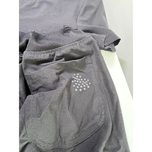 Heartsoul Break On Through Black Scrub Set V-Neck‎ Top S & Jogger Pants XS - Image 6