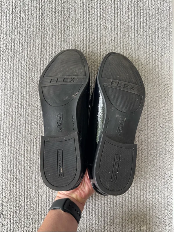 Life Stride Black Patent Penny Loafers Size 10 - Image 7