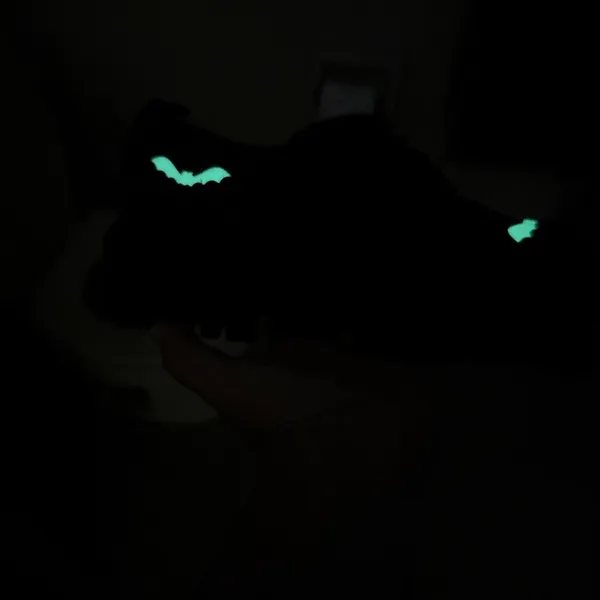 Hot Topic Glow In Dark Bats Lace Oxford 8 Halloween Goth Grunge Dark Romantic - Image 10