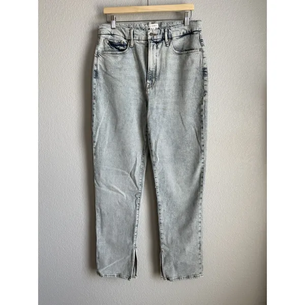 Good American Vintage 90s Straight Leg Jeans Patchwork Pocket Grunge Indie 12/31 - Image 6