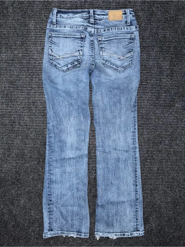 Buckle BKE Stella Mid Rise Slim Fit Bootcut Jeans Sz 25 x 28.5 SHORT flaw - Image 2