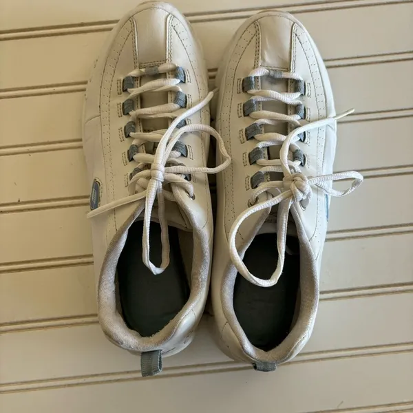 Skechers Flex‎ Elite Sneakers Size 9 Womens White Leather Walking Shoes 11798EW - Image 6