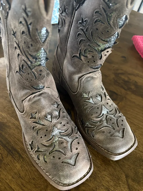 Roper cowgirl boots Gray Size 6 - Image 2