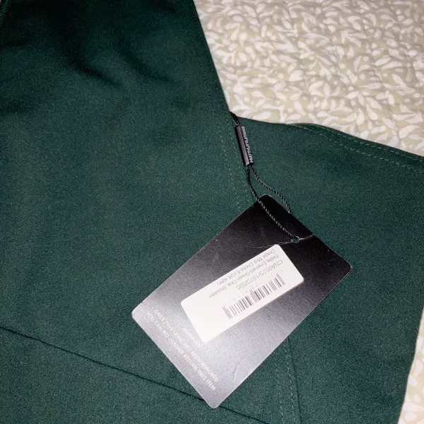 Pretty Little Thing Dark green one shoulder maxi dress - Image 3
