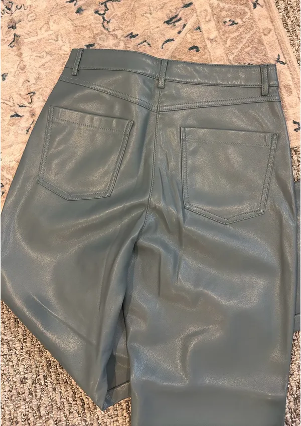 7 For All Mankind Leather Pants - Image 4
