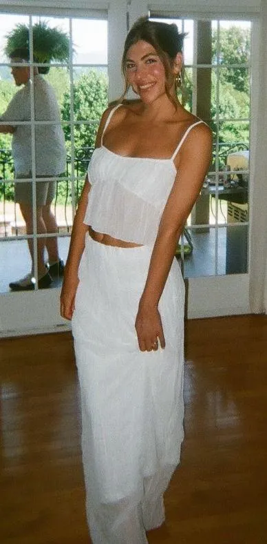 Beginning Boutique White Maxi Skirt and Tank - Image 5