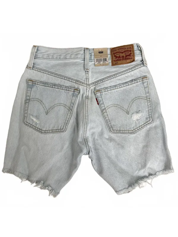 Levi's 501 Mid Thigh Distressed Cotton Shorts Shake It Up NWT Size 24 - Image 2