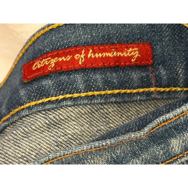 Citizens of Humanity Kelly 001 Low Rise Bootcut Jeans Blue Size‎ 29 USA Y2K Crop - Image 4