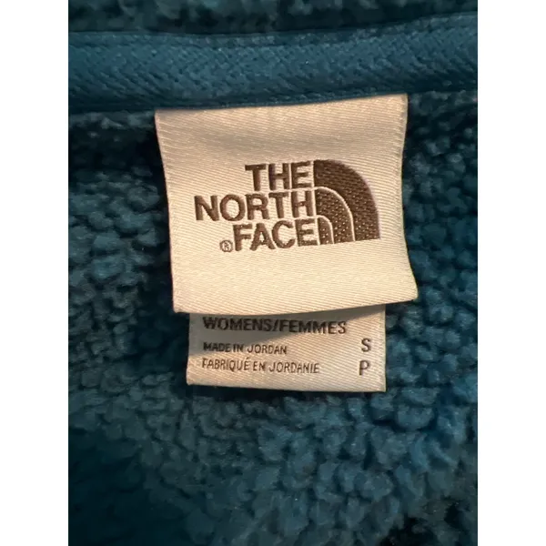 The North Face Womens Crescent Full Zip Fleece Jacket Teal Small - Image 3