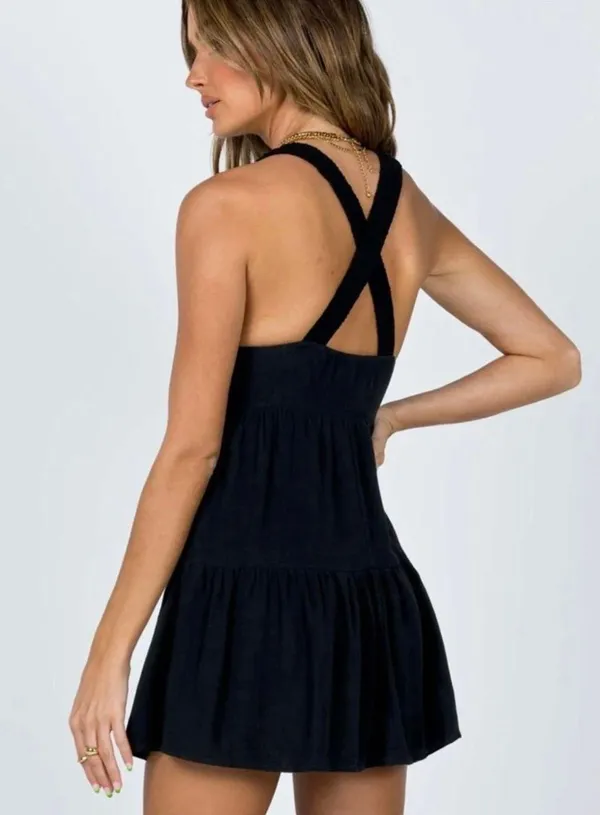 Princess Polly KEESHA MINI DRESS BLACK nwot sizE 6 - Image 2