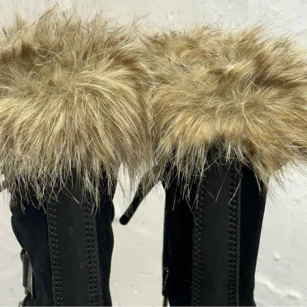 Sorel Joan of Arctic boots Waterproof black fur trim - Image 7