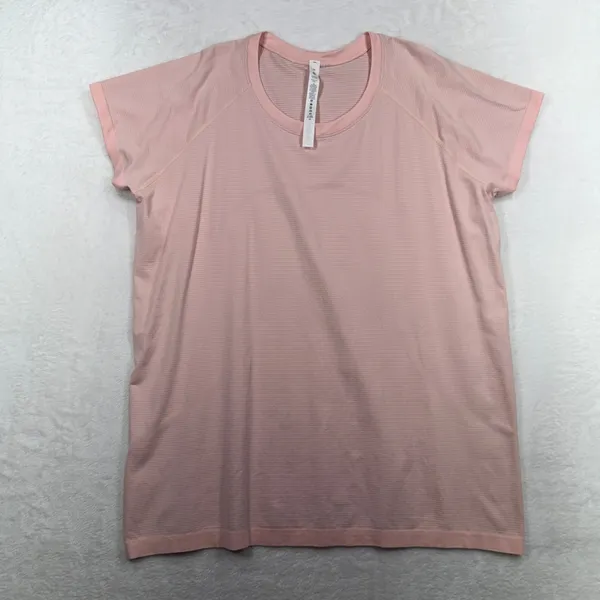 Lululemon 18 Swiftly Tech Short Sleeve 2.0 Pink Peony Active Running Shirt Top - Image 4