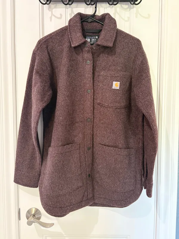 Carhartt Loose Fit Brushed Fleece Jacket XS - Image 2