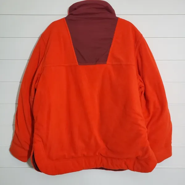 Free People FP Movement Climber Orange Fleece Oversized Jacket‎ Size L - Image 5