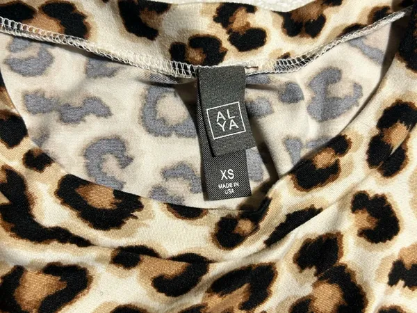 Alya Leopard Print Butter Soft Cozy Relaxing T-shirt Dress - Image 3
