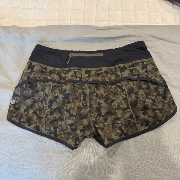 Lululemon Speed Short in Mystic Jungle Fatigue - Image 2