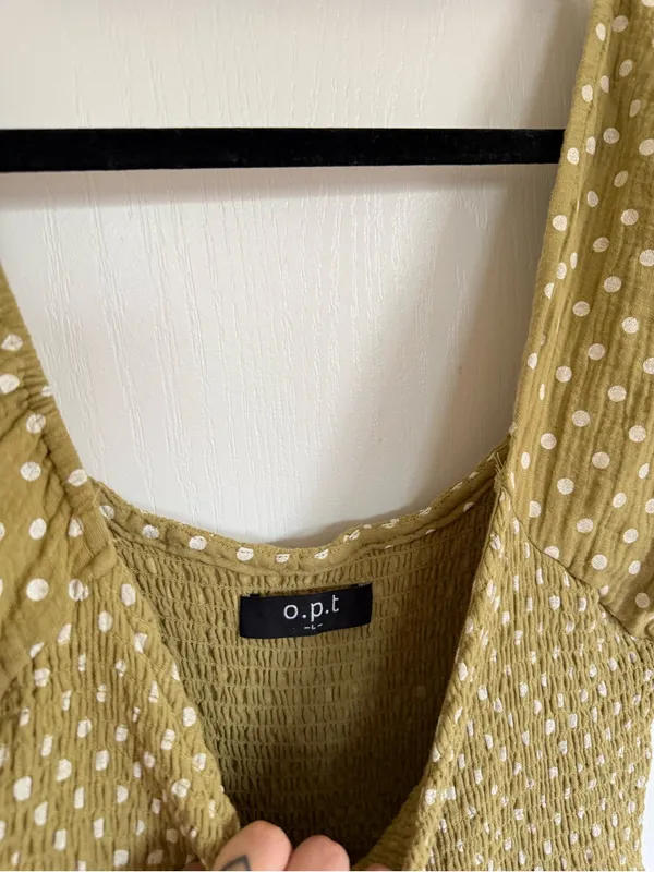 OPT Tuckernuck Lanna Polka Dot Midi Dress - Image 2