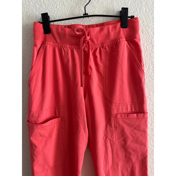 Dickies Scrub Pants XS Dynamix Coral Pink Cargo Jogger HS047 GOGH - Image 2