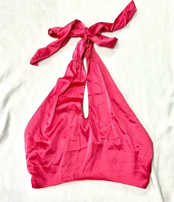Do + Be halter satin blouse - Image 6