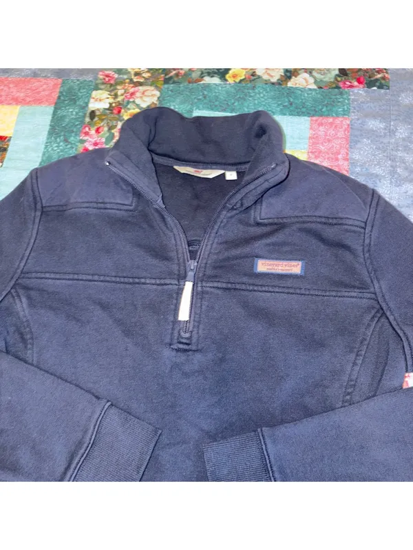 Vineyard Vines $98 Woman’s Small Shel Shirt Vineyard Navy Pullover - Image 2