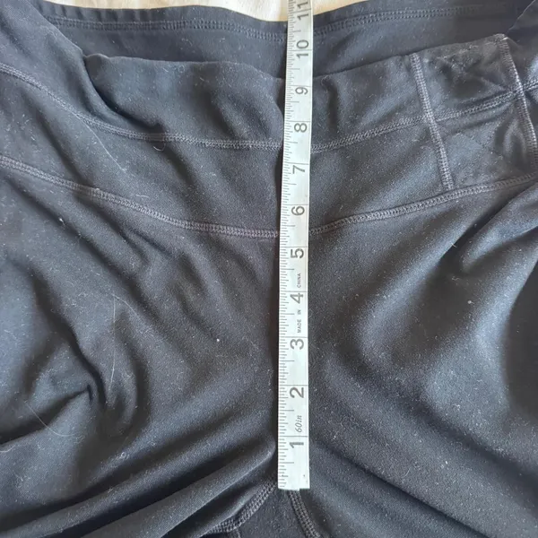 Vintage Y2K prAna Black Cropped Flare Yoga Pants Leggings L Low Rise 00s - Image 6