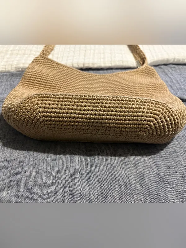 The Sak Woven Shoulder Bag in Tan - Image 3