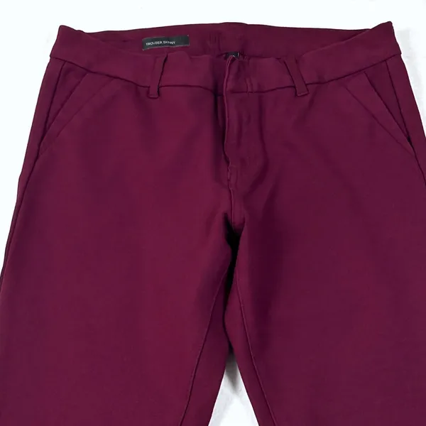 Kut from the Kloth Slim Pant Womens Sz 6‎ Burgundy Office Casual Coastal Trouser - Image 9